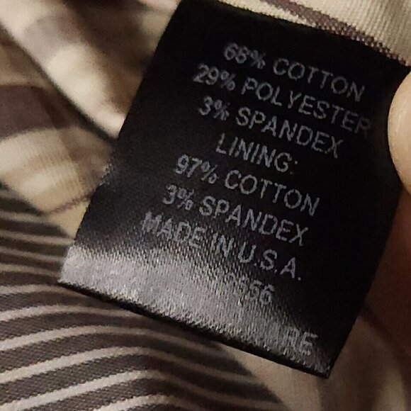 Composd Taupe White Pinstripe High Low Blazer 14 - Picture 8 of 8